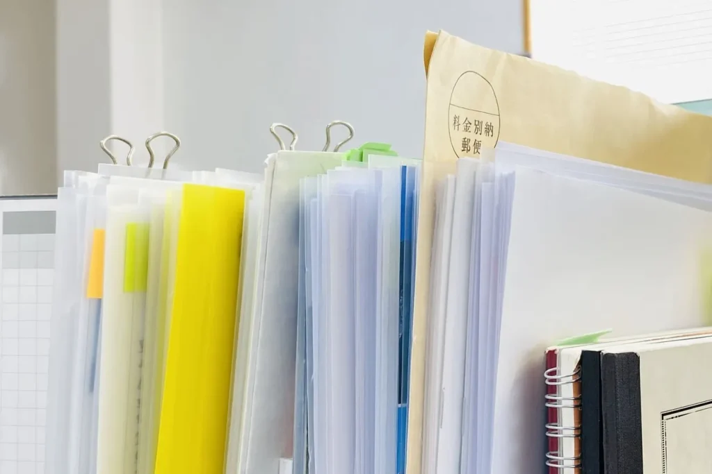 整理されたファイル・資料