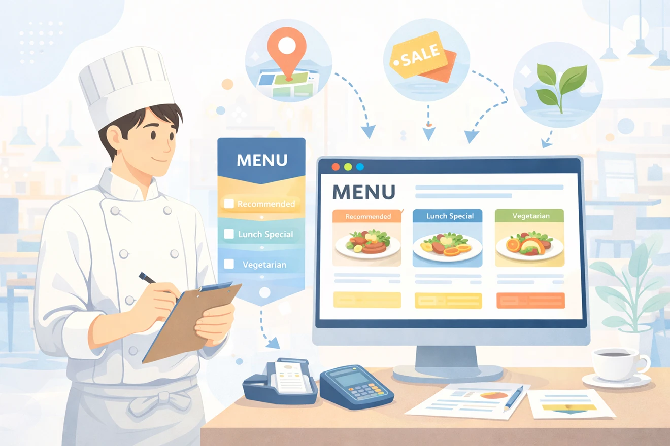 飲食店のメニュー構成｜ホームページで来店につながる配置の作り方