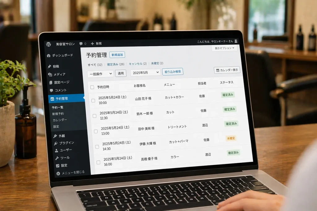 WordPressで予約管理