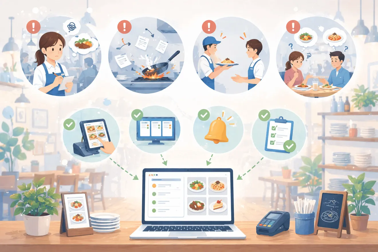 飲食店でオーダーミスが起こる4つの原因と仕組みで防ぐ方法