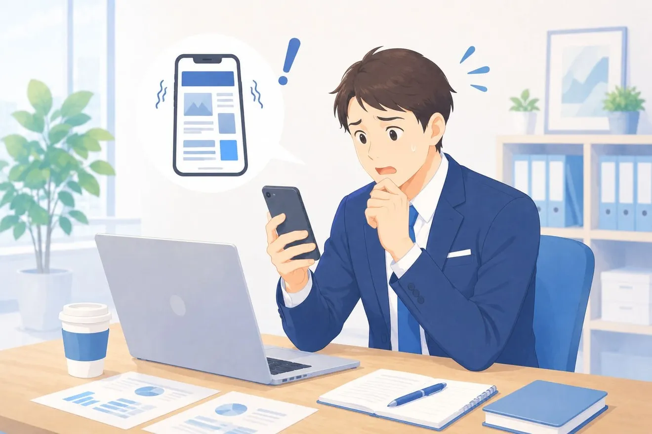 WordPressのスマホ表示がおかしい？崩れる・反映されない時の対処法